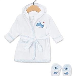 Baby Hooded Towel Robe with Booties